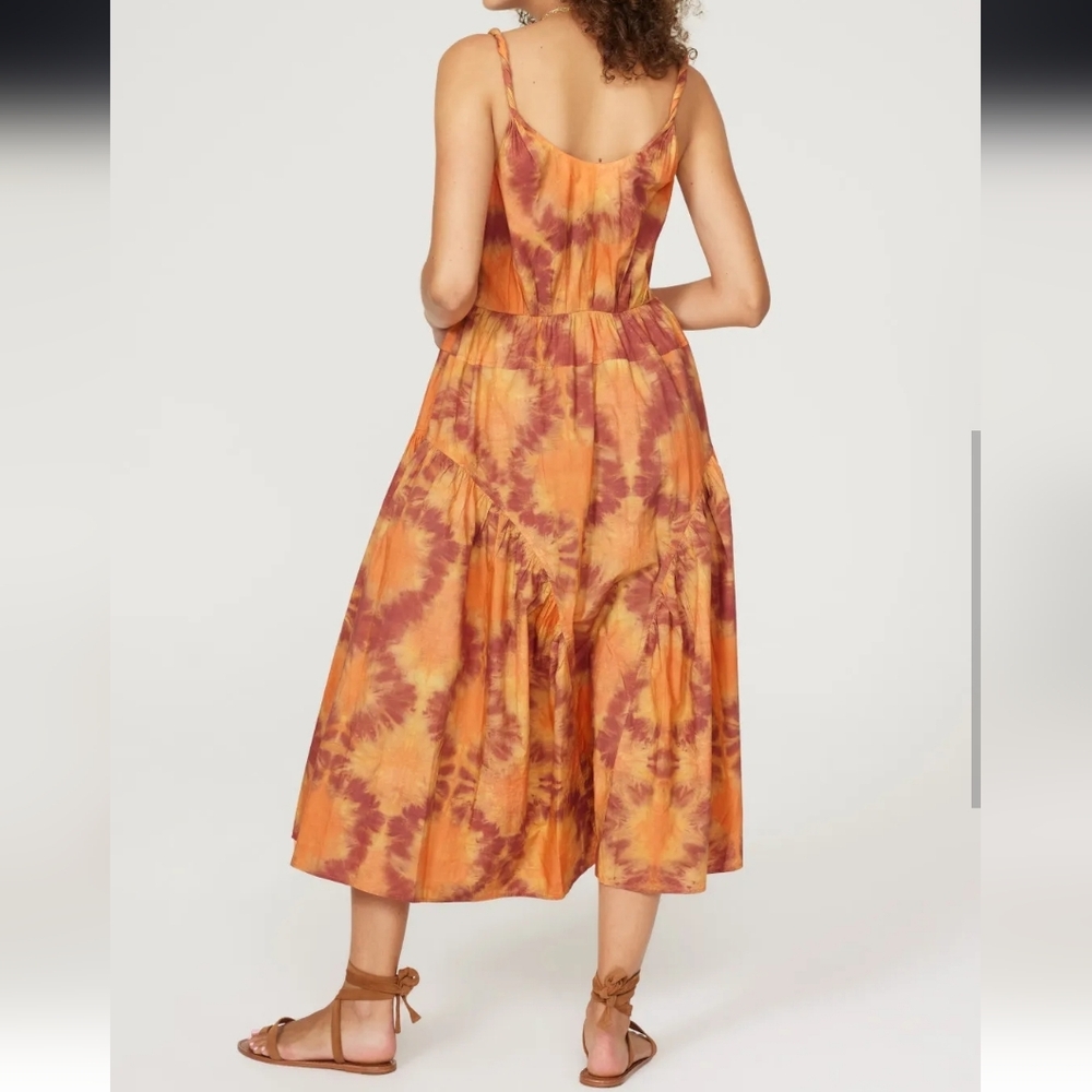 Ulla Johnson Valentina Braided Tie-Belt Midi Dres… - image 3